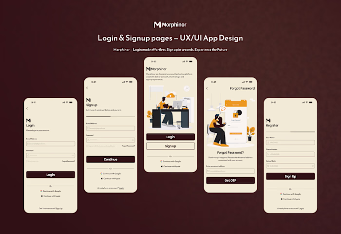 Mobile Sign In/Up