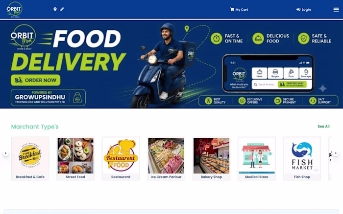 OrbitMart – Hyperlocal Delivery Marketplace