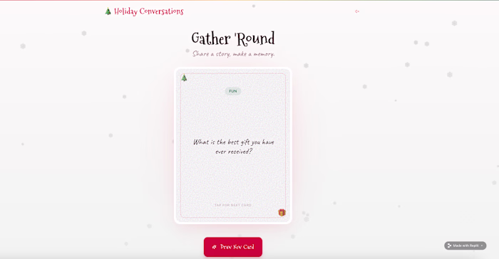 I made a small holiday app to make family gatherings more li...