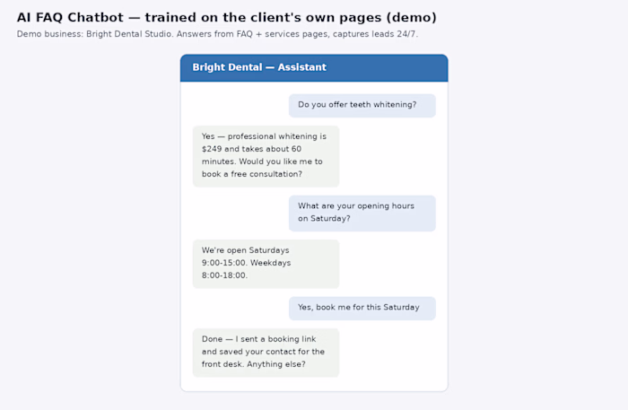 AI FAQ Chatbot (demo)