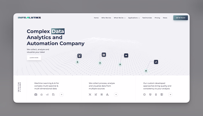 InfraLytiks Website Redesign for Clarity
