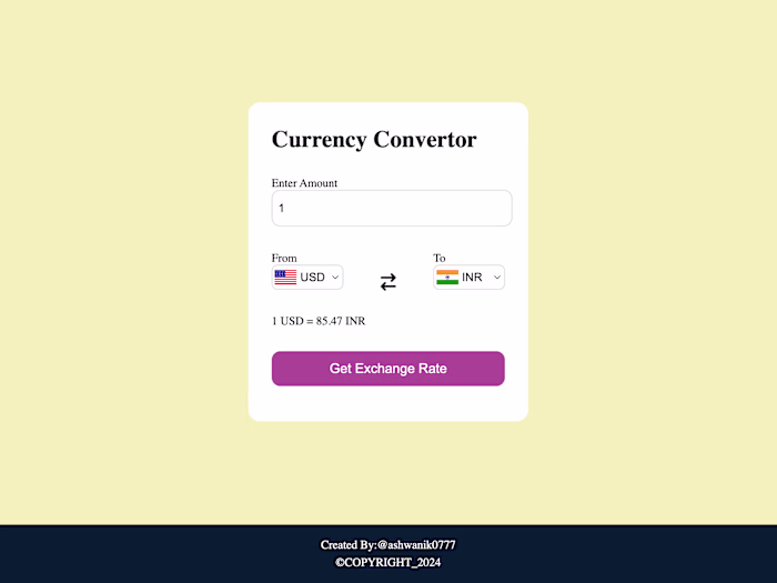 Currency Converter Project