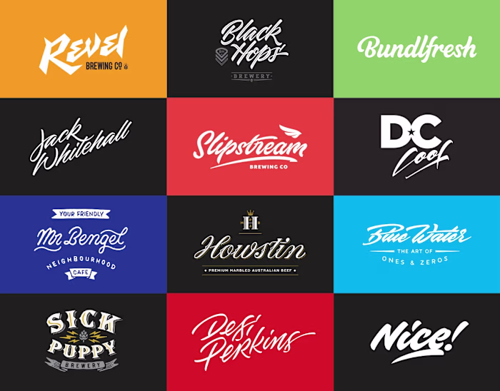 50 Lettering Style Logos