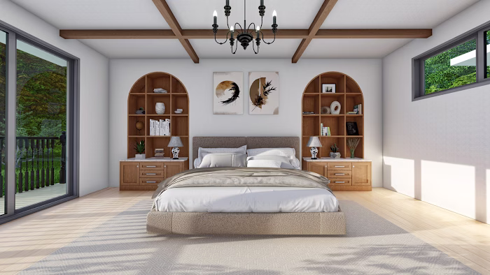 Master Bedroom - Transitional Interior Design :: Behance