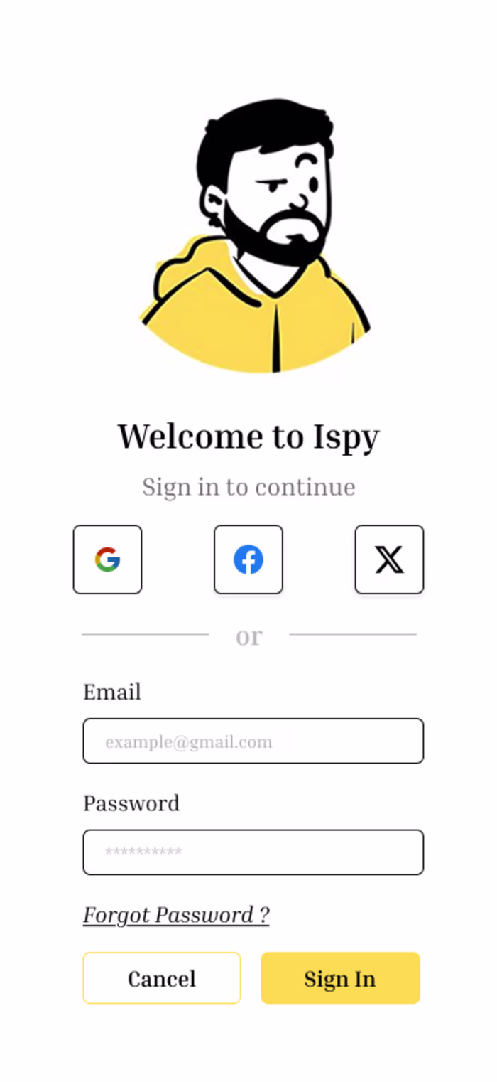 Sign up Page