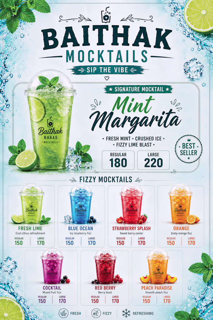 Baithak Mocktails – Taste the