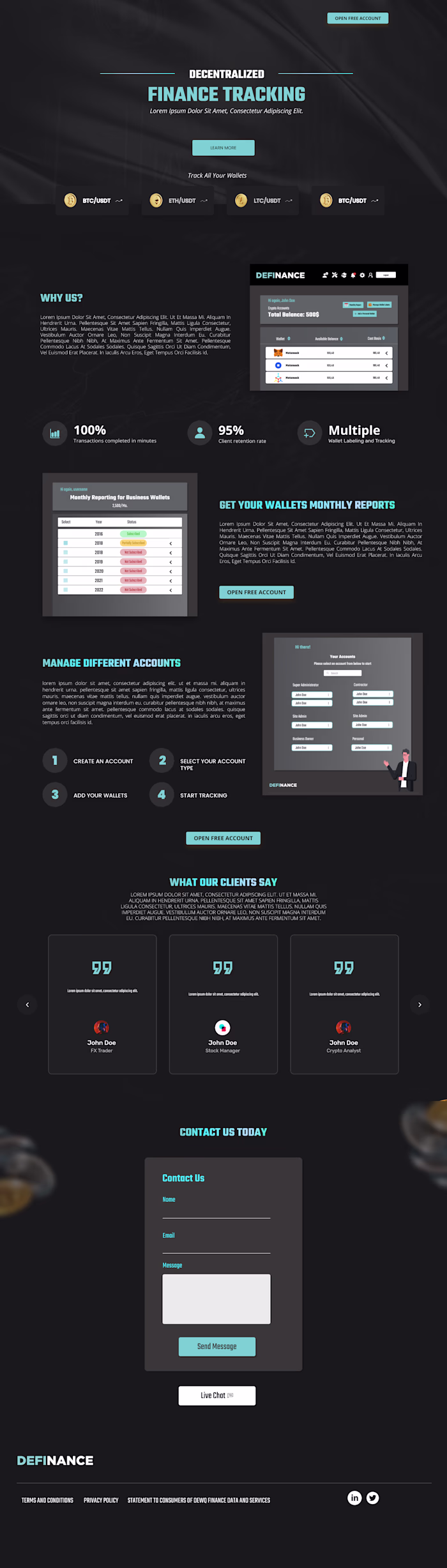 Crypto Wallet Sales Page