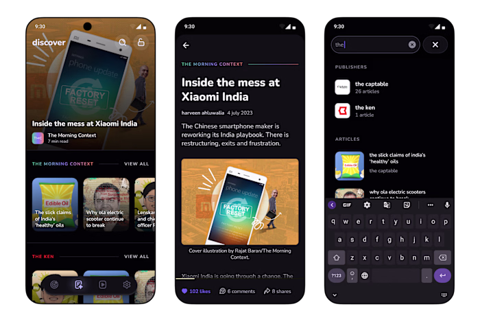 Content discovery app