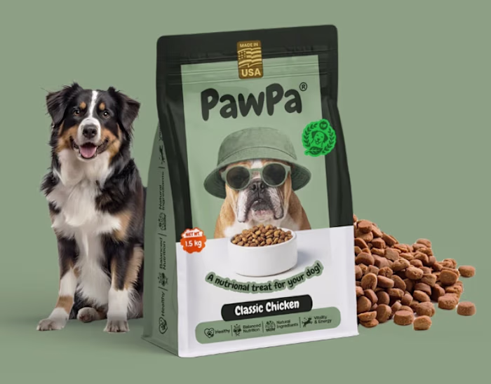 PAWPA Dog Food Packaging Design