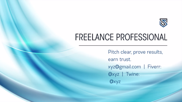 Designed a sleek sales pitch