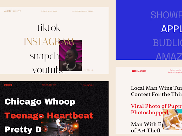List-Style Website Template