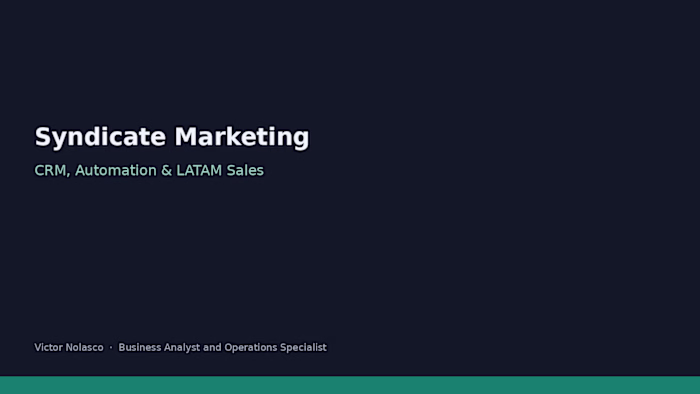 CRM Automation & LATAM Sales Systems — Syndicate