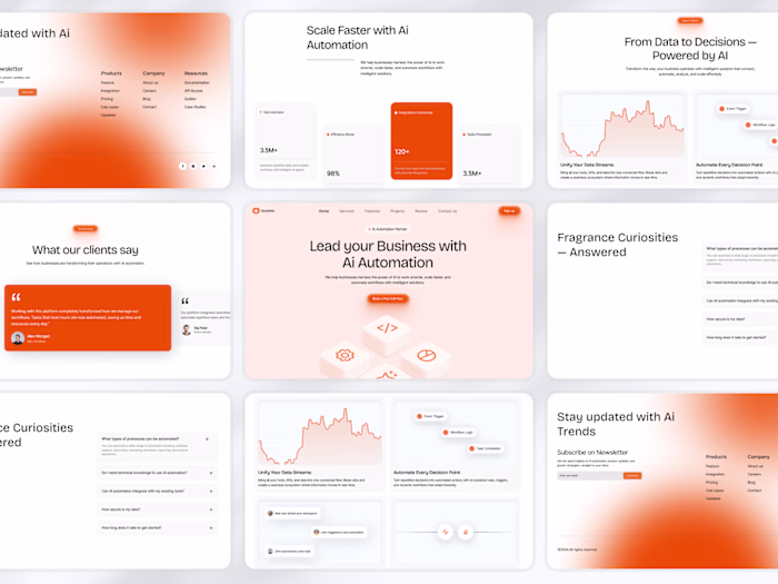This AI automation SaaS website