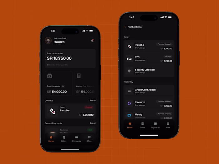 GoPay: Fintech Billing and Payments App Design