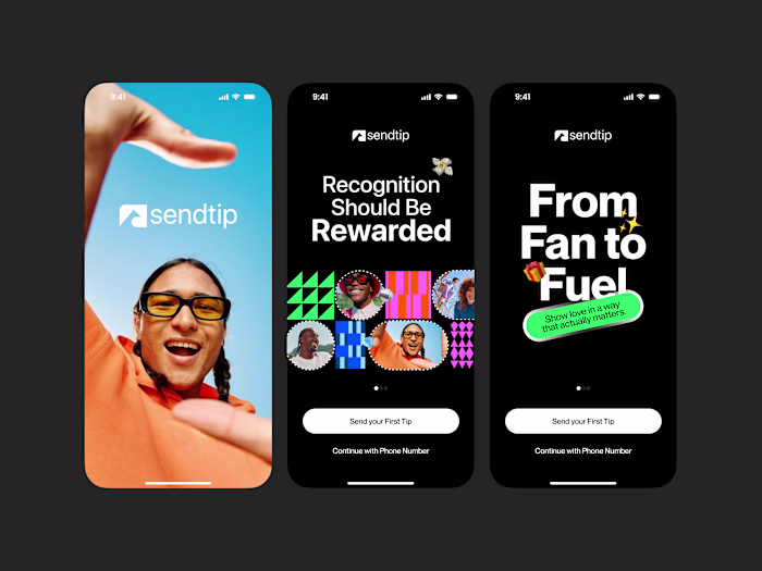 Sendtip Mobile App Onboarding