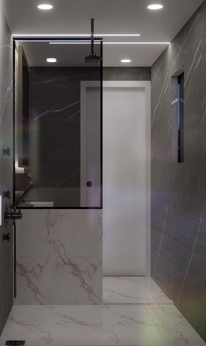 Modern Bathroom 3D Design