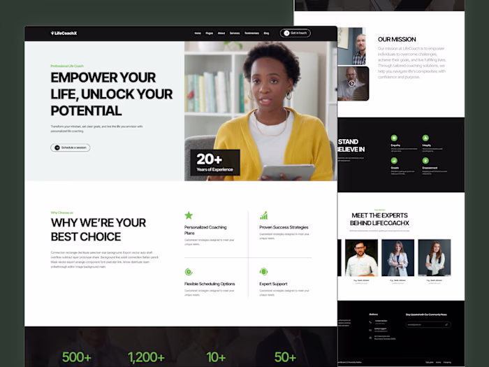 LifeCoachX - Portfolio & Agency Website Template