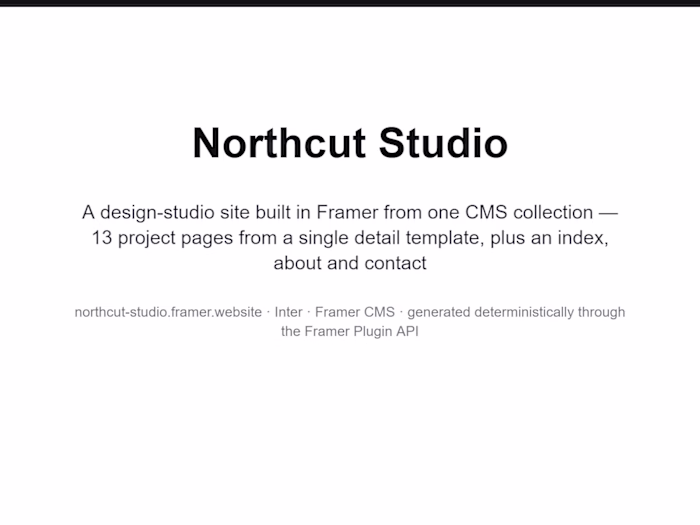 Northcut Studio — a design-studio