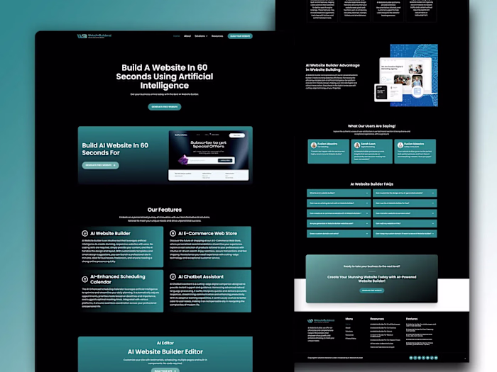 AI Website Design For Website Builder AI | Ashiqurtech