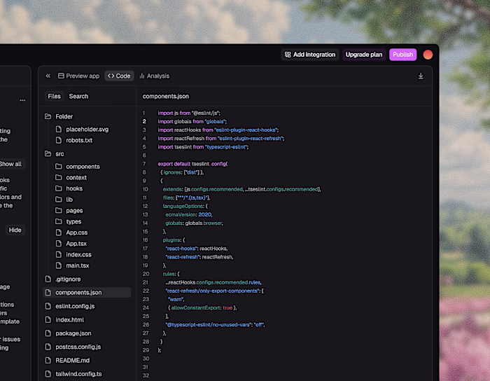 Code view design
