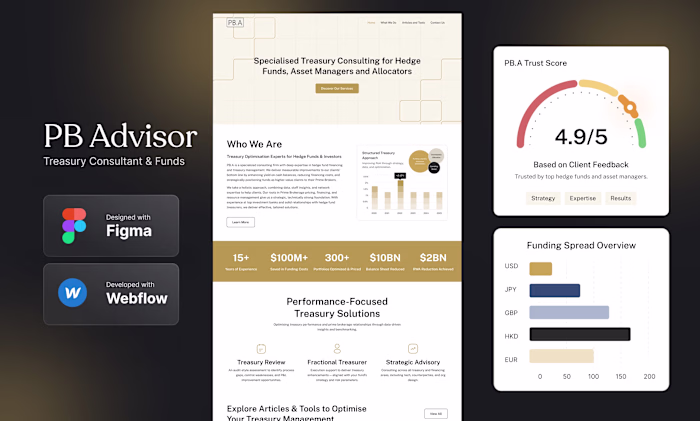 Recently did Webflow website for PBA Advisor Live URL: https...