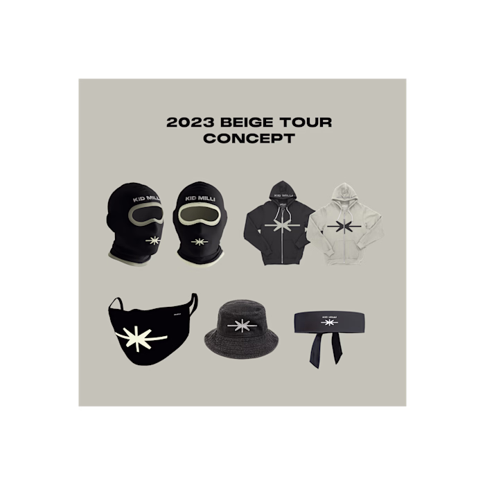 2023 Beige tour merch concept