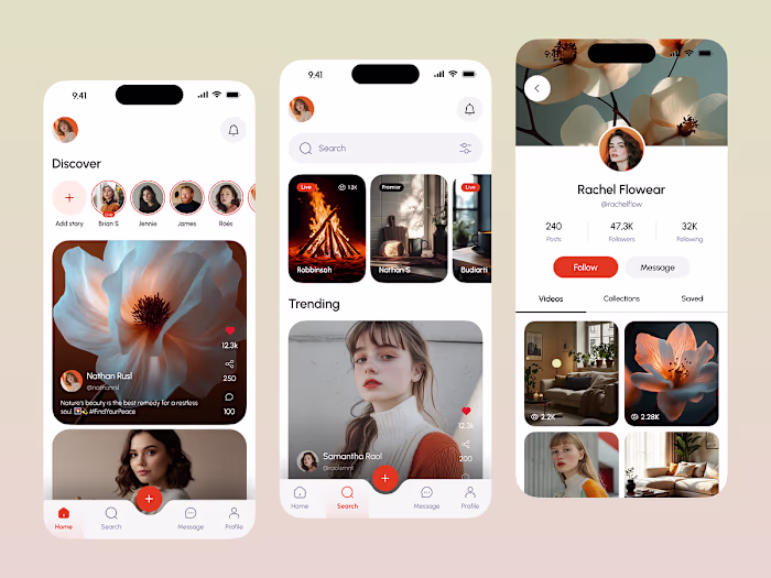 Social Media App Concept Design Project