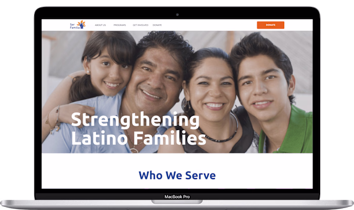Ser Familia home page