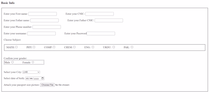 Html/CSS Work