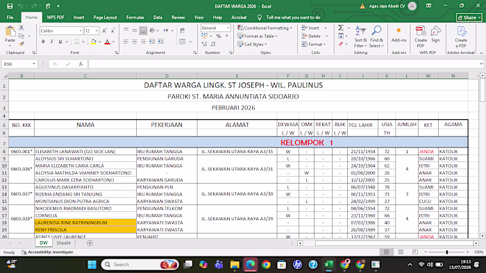 Project 1 — Community Database Management & Data Entry