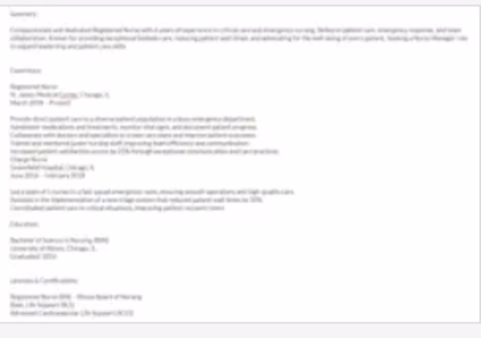professional resume writing