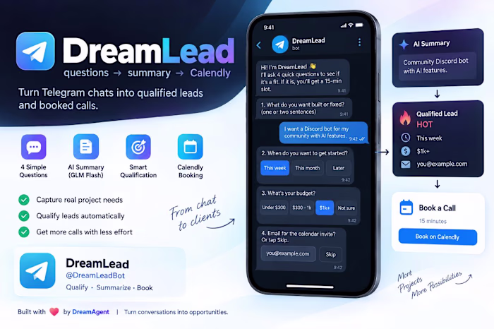 DreamLead — Telegram Lead Qualification Bot