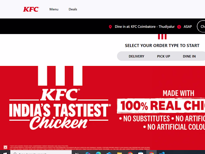 GitHub - Hariharan3525/KFC-Clone