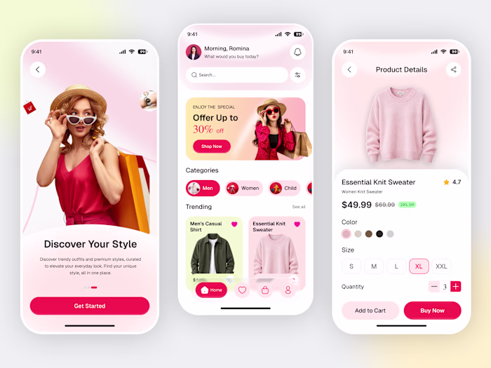 Fashion Shopping Mobile App