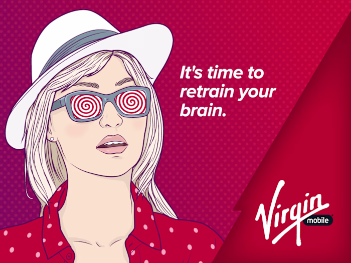 Virgin Mobile Retrain Your Brain Campaign
