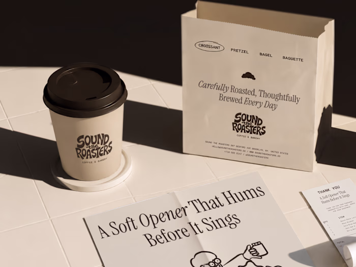 Sound The Roasters - Coffee and Bakery Brand Identity