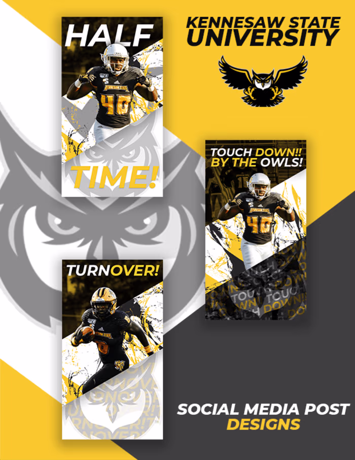 Social Media Sports Event Graphics