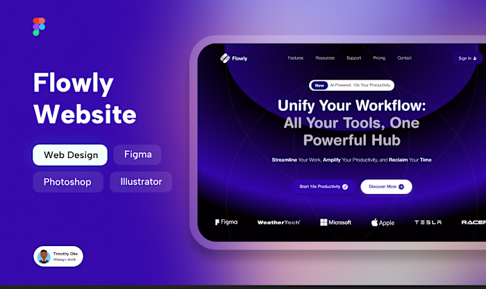 Flowly Website :: Behance