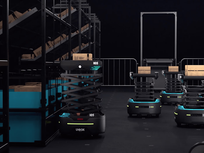 Unbox automation in warehouse