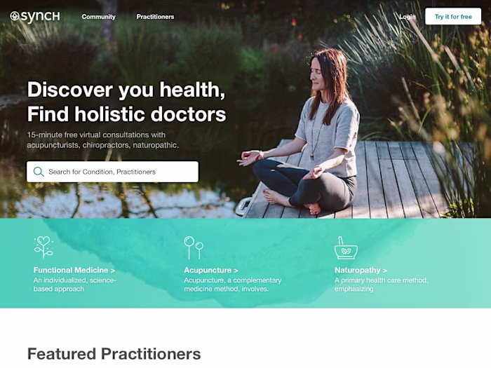Synch Health Landing