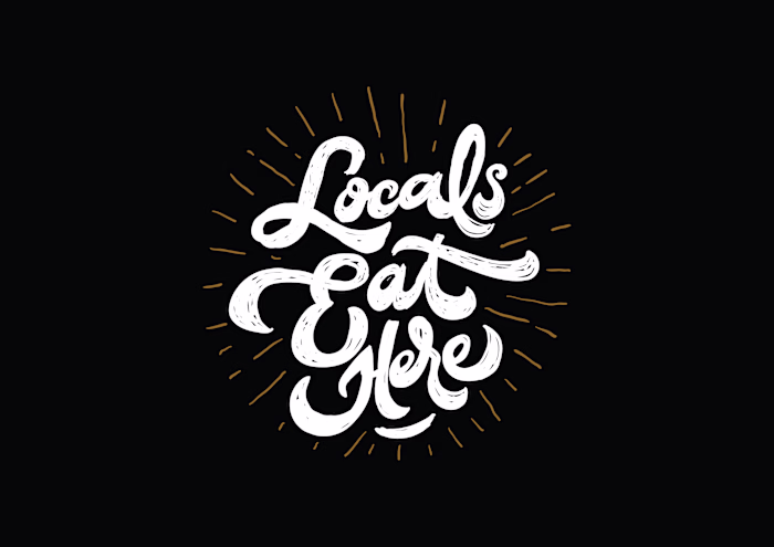Locals Eat Here Youtube Channel | Brand Design