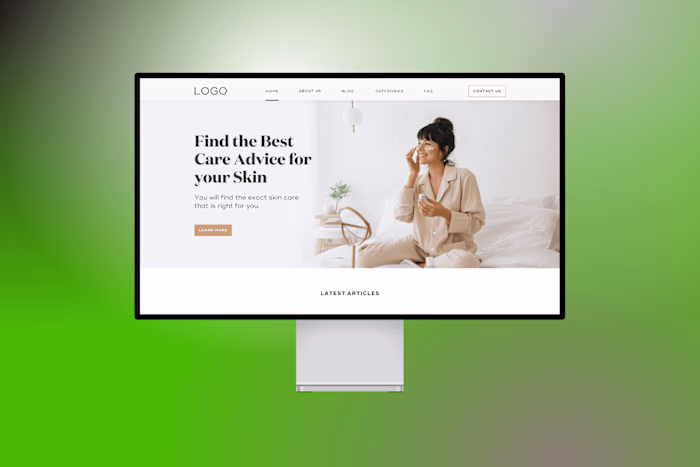 Beauty Blog Website Design