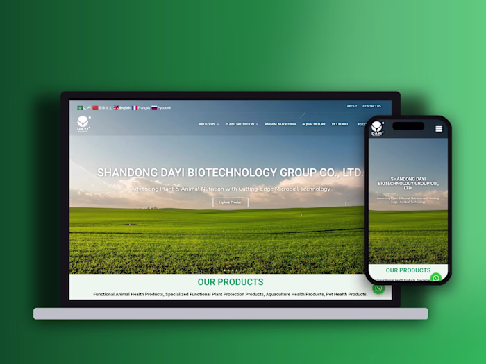 Dayi Biotech, corporate site and product catalogue