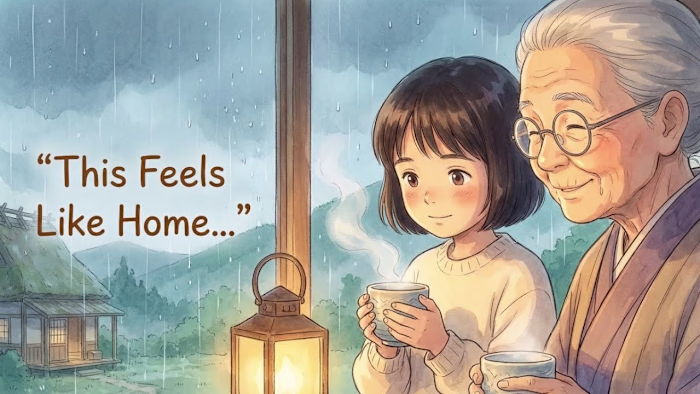 A Rainy Evening with Grandma Will Heal Your Soul 🌧️🍵