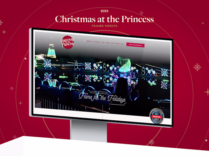 Christmas at the Princess Framer Website