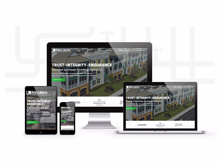 Nelson Plumbing Website Design and