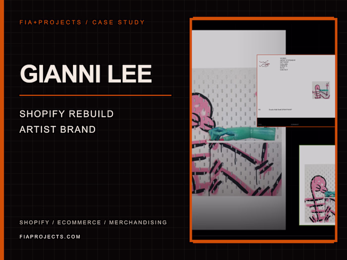 Gianni Lee: Shopify Rebuild for an Artist Brand