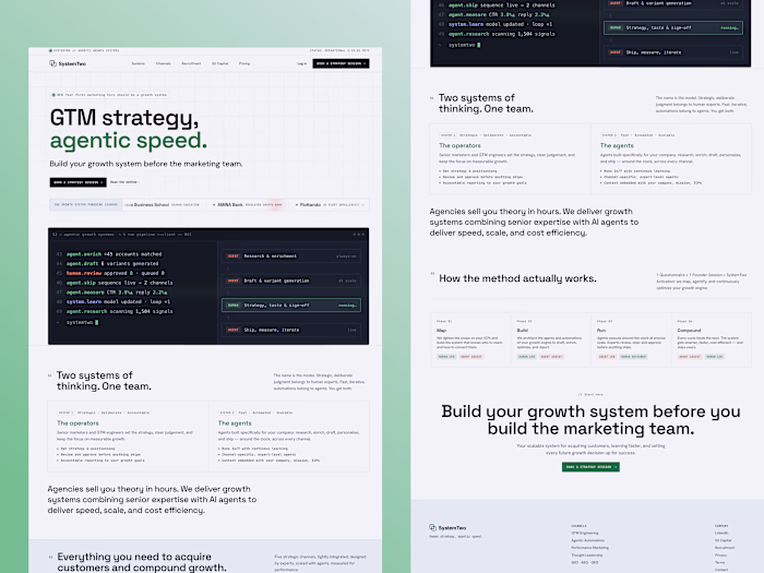 🚀 Crafted a Premium Framer Experience for SystemTwo