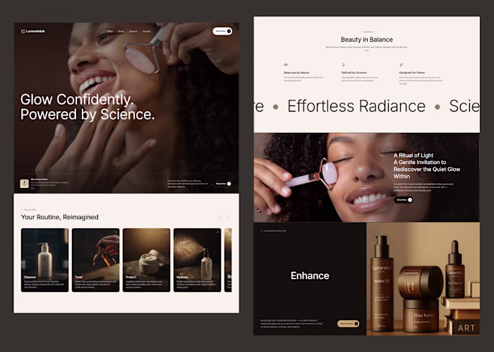 Lumeskinlab — WooCommerce Skincare Brand & Store 