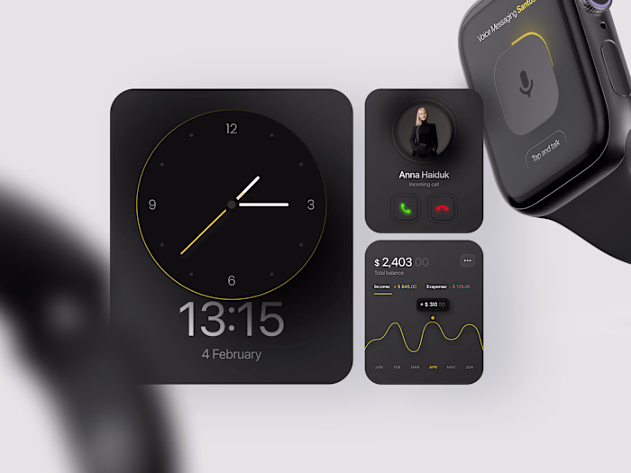 Apple Watch Minimalist UI Design Exploration